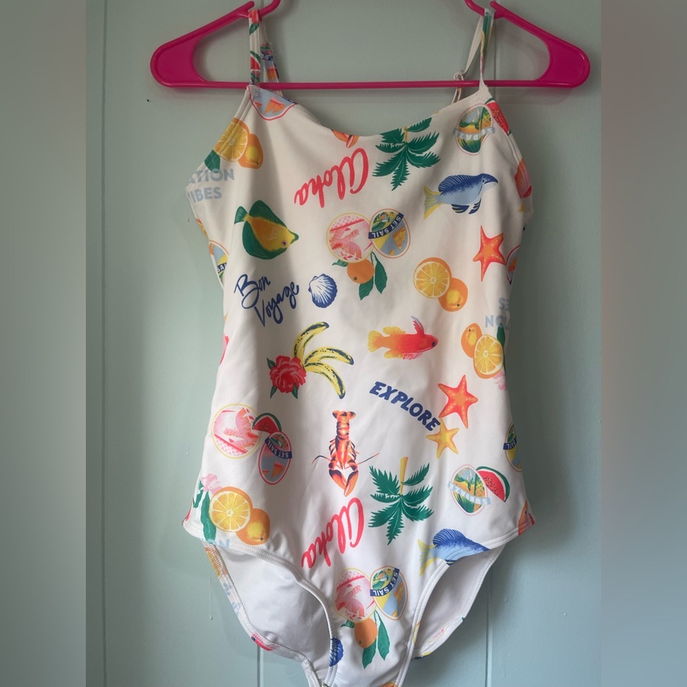 Old Navy Colorful Patterned swimsuit- Girls xxl 18